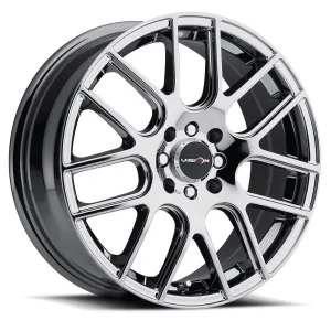 Vision Wheel Street Designs – 426 CROSS – Chrome – 15″x6.5″ 38mm – Summer Wheels – 426H5614C38